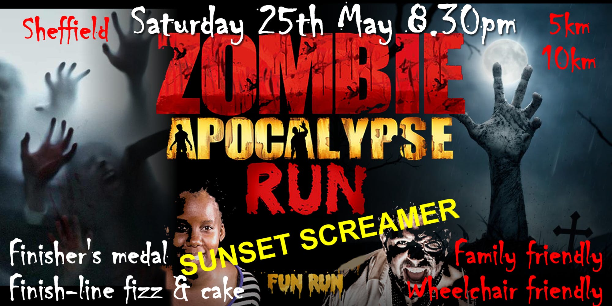 Zombie Apocalypse Sunset Screamer 5K \u0026 10K - cover image